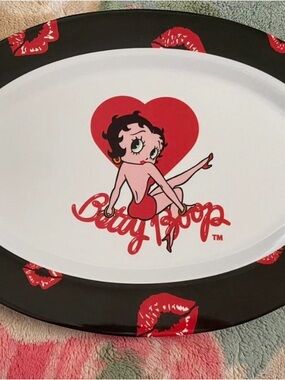 Betty Boop Heart melamine Oval Tray